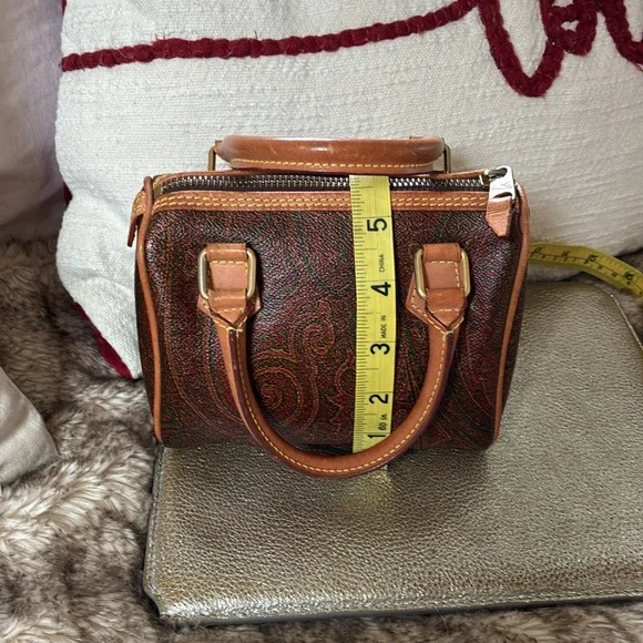 Etro Nano Boston bag/crossbody 6”x5”x3 1/2” - Picture 5 of 14